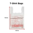 thumbnail image 2 of Ebo Thank You Have a Nice Day Plastic Disposable and Reusable Standard Supermarket, Grocery, T-shirt Bag (11.5” x 6.5" Inch) - Pack of 300 pcs, 2 of 6