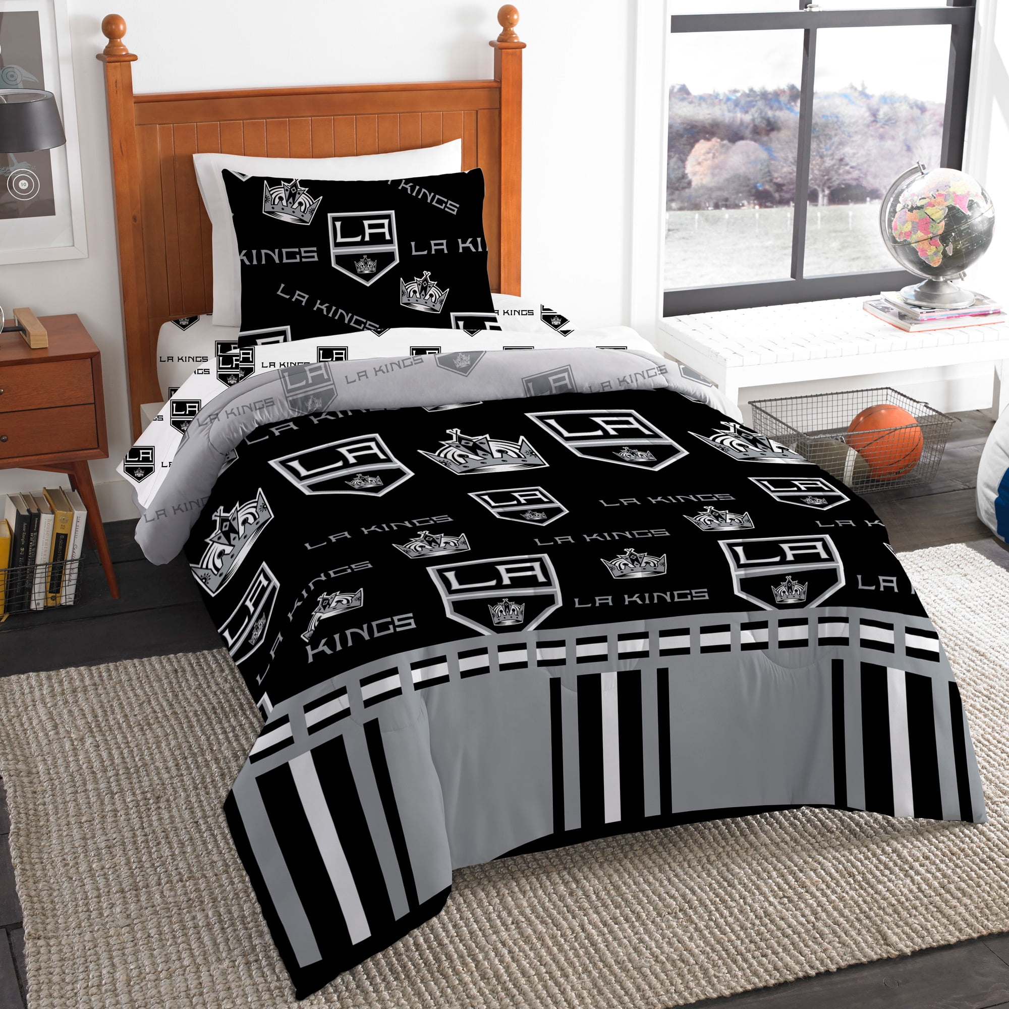 Nhl Los Angeles Kings Twin Bed In Bag Set Com