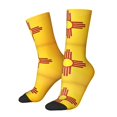 thumbnail image 2 of Women Crew Graphic Print Tube Socks Flag Of-New-Mexico Pattern Design Ladies Socks, 2 of 7