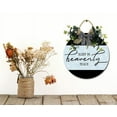 thumbnail image 4 of Front Door Porch Decorations Sleep In Heavenly Peace Door Hanging Sign 11 inch Wooden Wall Sign, Rustic Holiday Wreath Decor for Front Door Porch Home Window Wall Farmhouse Decorations, 4 of 5
