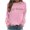 Pink, variant on Miqool God Is Good Graphic Sweatshirt for Women Letter Print Crewneck Long Sleeve Shirts Casual Loose Pullover Tops