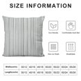 thumbnail image 5 of JEUXUS  Black and White Ticking Stripe Decorative Square Throw Pillow Case Covers, 5 of 5