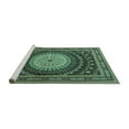 thumbnail image 2 of Ahgly Company Machine Washable Indoor Rectangle Persian Turquoise Blue Traditional Area Rugs, 5' x 8', 2 of 4