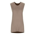 thumbnail image 5 of Women's 2025 Two Piece Lounge Set Sleeveless Split Tank Top Shorts Beach Vacation Casual Summer Matching Outfit, 5 of 7