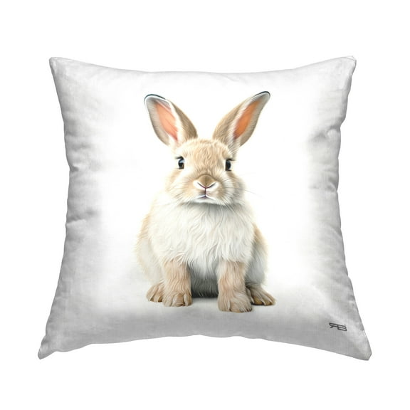 Stupell Industries Soft Gazing Bunny Decorative Printed Throw Pillow Design by RB