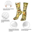 thumbnail image 3 of Gaeub Ethnic African Print Sports Socks,No Heel Casual Mid-Tube Socks,Crew Socks for Women and Man For Trouser, Dress, Business, 3 of 7