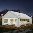 thumbnail image 3 of COBIZI 20x20ft Party Tent Heavy Duty, Wedding Tent, Event Tents for Parties, Carpas para Fiestas with Removable Sidewalls, Large Tent with Built-in Sandbag, UV50+, Big Tent for Party, Carport, White, 3 of 14