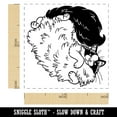 thumbnail image 2 of Affectionate Ragdoll Cat Self-Inking Rubber Stamp Ink Stamper - Yellow Ink - Small 1 Inch, 2 of 7