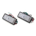thumbnail image 1 of 2uds Rectangular LED Rojo Reflector Intermitente Luz de Freno Trasera para la Motocicleta, 1 of 1