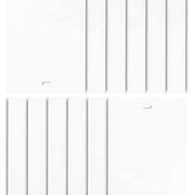 PVC Vertical Blind Replacement Slats Curved Smooth White 42.5 X 3.5 (20-Pack)