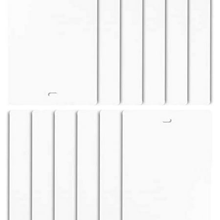PVC Vertical Blind Replacement Slats Curved Smooth White 42.5 X 3.5 (20-Pack)