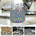 thumbnail image 6 of Yayeee Ashtray with Lid for Cigarette Smokeless Stainless Steel Home Ash Holder, Psychedelic Pattern, 6 of 7