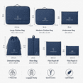 thumbnail image 2 of 7-Piece Navy Travel Packing Cubes, Luggage Organizer Bags, 2 of 7