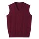 thumbnail image 1 of pstuiky Camisetas sin mangas para hombre, Suéter elástico de cuello redondo tejido en color liso para hombre Chaleco para hombre m, 1 of 4