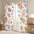 thumbnail image 2 of Castle Fairy Girls Gingerbread Man Blackout Curtains Set of 2 (52x84 Each),Candy Cane Window Curtains,Festival Xmas Curtains and Drapes,Super Cozy Room Decor, 2 of 6