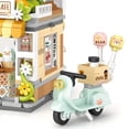 thumbnail image 1 of City Cafe Building Blocks Toys, Openable Coffee Shop Building Set,1077pcs Mini Bricks, 1 of 5
