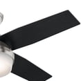 thumbnail image 3 of Hunter Dempsey 44" Plafond Fan avec Lumière LED et Télécommande, Nickel Brossé, 3 of 8