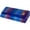 Blue & Purple, variant on Alpaca Wool Queen Blanket - Lightweight Throw for Couch, Bed & Outdoor - 87 x 64 in (Gray & Blue)