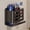 Black, variant on YESENT Grey Wall-Mounted Toothbrush Holder, Aluminum Material Shower Shaver Storage Rack, No Drilling Required, Removable Toothpaste Storage Rack