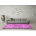 thumbnail image 3 of Ahgly Company Indoor Square Persian Pink Traditional Area Rugs, 4' Square, 3 of 4
