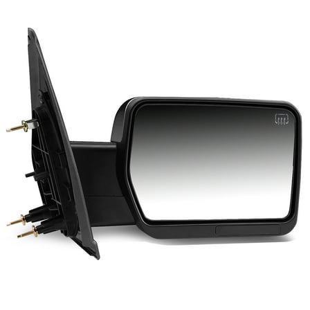 DNA Motoring TWM-019-T111-CH-R For 2004 to 2014 Ford F150 Chrome Powered Heated Signal Glass   Manual Folding Side Towing Mirror (Right / Passenger)