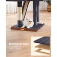 thumbnail image 4 of FEANDREA Cat Tree, 53.1-Inch Cat Tower for Indoor with Removable Washable Perch Cover, Scratching Post and Board, Basket, Cave, Smoky Gray, 4 of 5