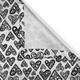 thumbnail image 6 of Ambesonne Love Valance & Curtain, Romantic Hearts Pattern, 55"x24", Black White, 6 of 6