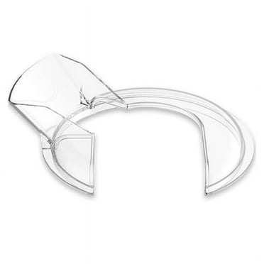 Pouring Shield for 4.5-5 Quart Mixer Bowl, Clear Safety Shield for Aid Tilt- Stand Mixers plastic transparent