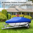 thumbnail image 4 of Lovote Boat Cover Heavy Duty Trailerable Waterproof Boat Covers Fits V-Hull, TRI-Hull, Pro-Style, Fishing Boat, Runabout, Bass Boat 11-13ft, 4 of 7
