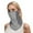 Grey, variant on BYHONG Sun Protective Scarf with Ear Loops UPF 50+ Full Face Cover Lightweight Breathable for Driving Summer Outdoor Use Grey One Size