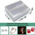 thumbnail image 2 of TheDisplayGuys Pack of 25 Cotton Filled Cardboard Paper Silver Jewelry Box Gift Case - Silver Foil #10 (1 15/16" x 1 1/4" x 11/16"), 2 of 7