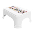 thumbnail image 3 of Bath Stool For Bathroom, Disney Team Mickey Stool For Bathing, Plastic, Lightweight, Versatile & Comfortable Design (White) Pack Of 3, 3 of 4