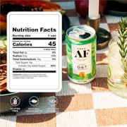 FREE AF Non-Alcoholic Drinks Cucumber G&T | Alcohol Alternative Sparkling Cocktails with AFTERGLOW Botanical Warmth | Gluten-Free, Low-Calorie | 8.4 oz Cans (12-Pack)