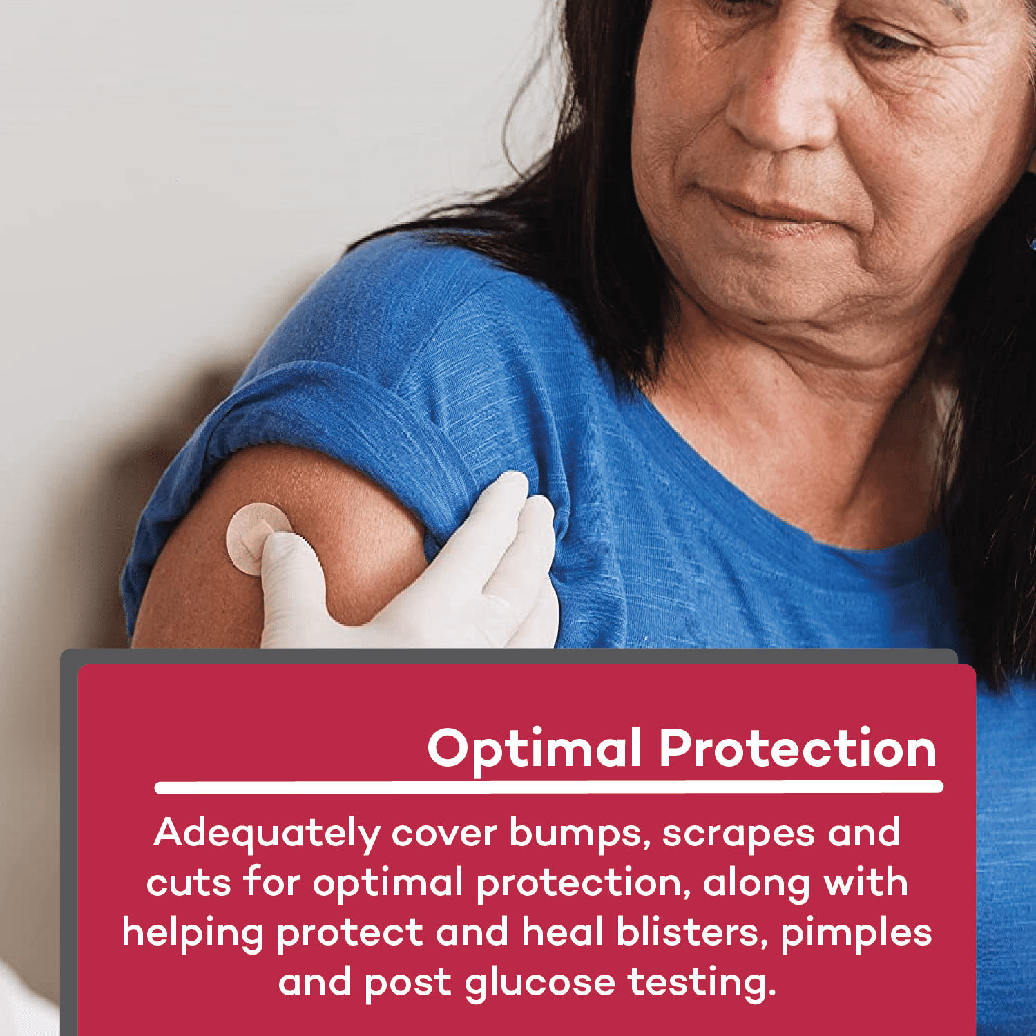 Dealmed Sheer Plastic Spot Adhesive Bandages – 100 Count (24 Pack) Bandages with Non-Stick Pad, Latex Free, Wound Care for First Aid Kit, 7/8" Diameter