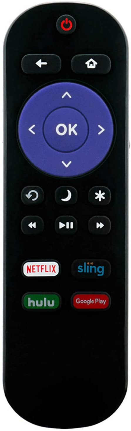 Basic Replacement Remote for Insignia NS-24DF310NA19 NS-32DF310NA19 NS-39DF510NA19 NS-43DF710NA19 NS-50DF710NA19 NS-55DF710NA19 Without Voice Recognition. 