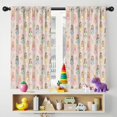 thumbnail image 5 of Blackout Kids Curtains,Beige Princess Watercolor Dress Pattern Childrens Insulated Curtains Set Of 2,Bedroom Essentials,Toddler Room Decor 42"x54", 5 of 5