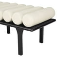 thumbnail image 4 of Meridian Furniture Landon Vegan Leather Bench, Cream, 4 of 9