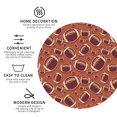 thumbnail image 4 of Bingfone Vintage American Football1 Leather Drinks Coasters with Set of 6,Suitable for Home Kitchen,Coffee Cup Coasters Home Gift, 4 of 9