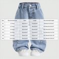 thumbnail image 3 of WXFAZCVU Boys Baggy Jeans Elastic Waist Denim Pants with Pockets Trendy Casual Streetwear Size 3-4 Years, 3 of 3