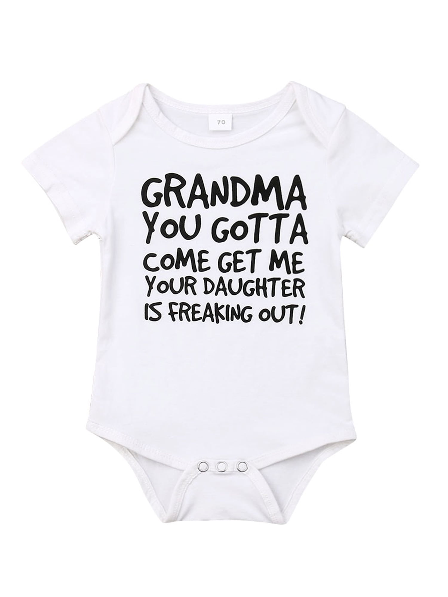 bodysuit Baby Vest What Part Of Take Me To Grandma/'s..