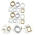 TUIBELY 14 Vintage Mini Resin Picture Frames for Home Decor