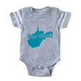 thumbnail image 1 of CafePress - 3 W Virginia - Cute Infant Baby Football Bodysuit, 1 of 1