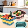 thumbnail image 5 of DNZPFU Collapsible Bucket Portable Camping Sink, Dish Basin Colander for Kitchen 2.9 Gallon (11L), 5 of 7