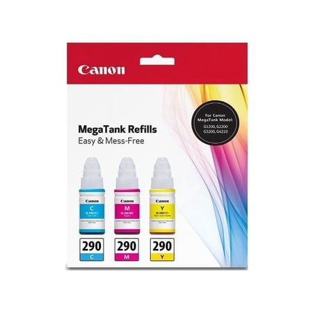 UPC: 0660685205468 | Canon GI-290 Cyan/Magenta/Yellow Ink Bottle Value Pack #1596C005