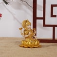 thumbnail image 3 of Mini hindú, estatuilla de Buda de oro indio, meditación Feng Shui, artesanía, budismo para Altar, , habitación, oficina, jardín, 3 of 8