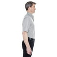thumbnail image 3 of UltraClub Men's Tall Classic Wrinkle-Resistant Short-Sleeve Oxford - CHARCOAL - XLT, 3 of 3