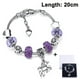 thumbnail image 1 of Pulsera con dijes de diamantes de imitación de cristal brillante y colgante de unicornio, caja de regalo y juego de tarjetas para mujeres y niñas, 1 of 8