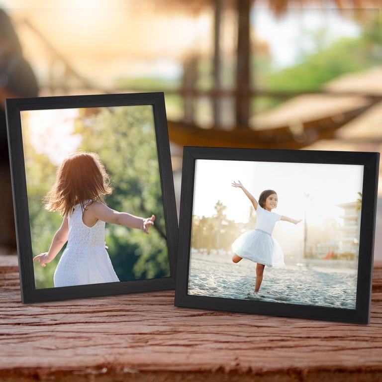 Giftgarden Set A4-lijsten, 12 stuks, 29,7 x 21 cm, voor foto's, kunstwerken en certificaten, rustieke fotolijsten met houtnerfstructuur, geschikt voor