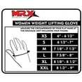 thumbnail image 3 of MRX Weight Lifting/Exercise Grip Gloves for Women, Great for Workouts, Weight Training and More, Black Grey Medium, 3 of 5