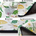 thumbnail image 6 of Lemon Kitchen Rugs and Mats Non Skid Washable Absorbent Microfiber Kitchen Mat for Floor Anti Fatigue Kitchen Mat Set of 2 Lemon Kitchen Decor Stain Resistant 17"x47.2"+17"x30", 6 of 6